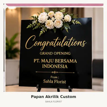Papan Bunga Akrilik Tingkir